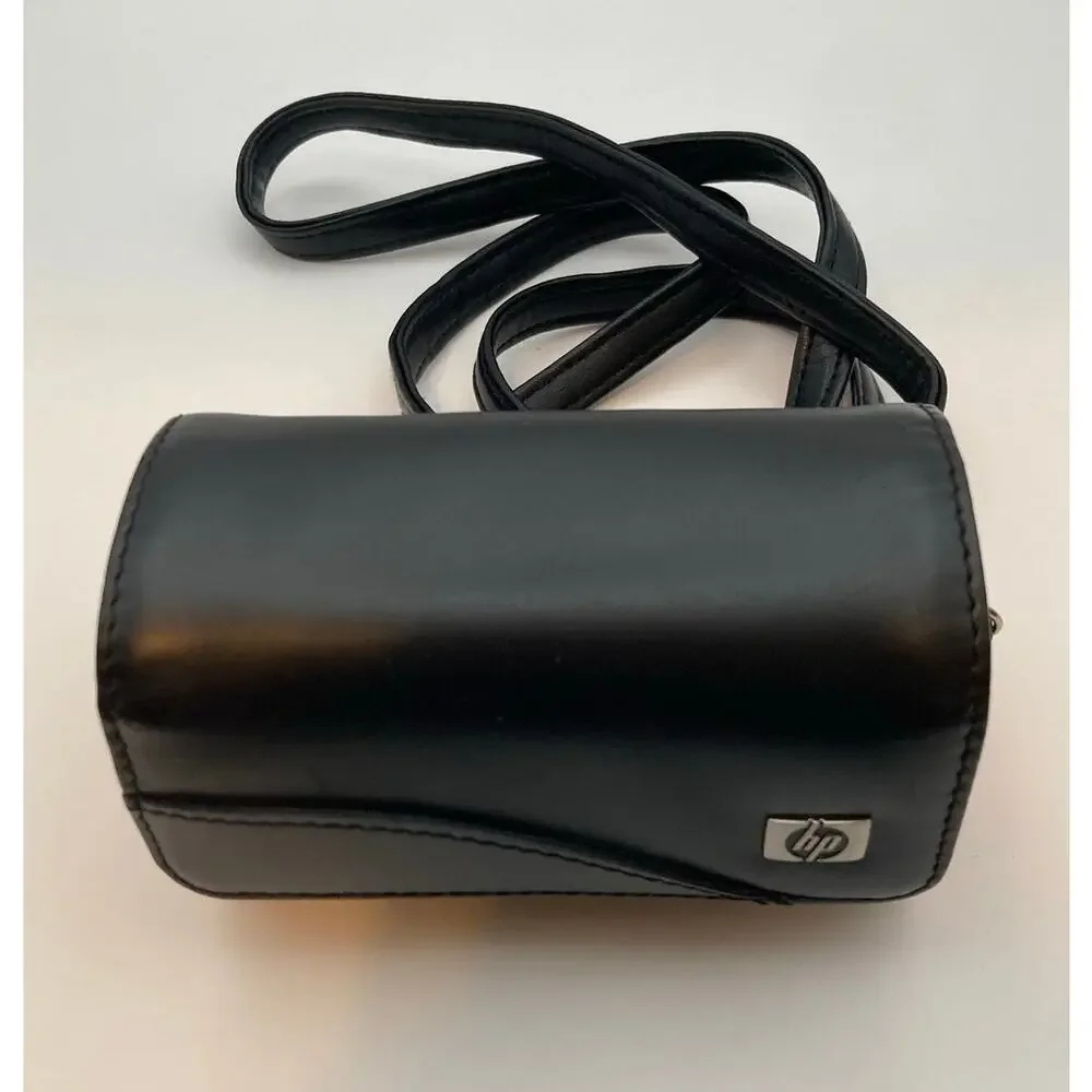 HP Camera Carry Case Magnetic Closure Black w/Shoulder Strap Belt Loop